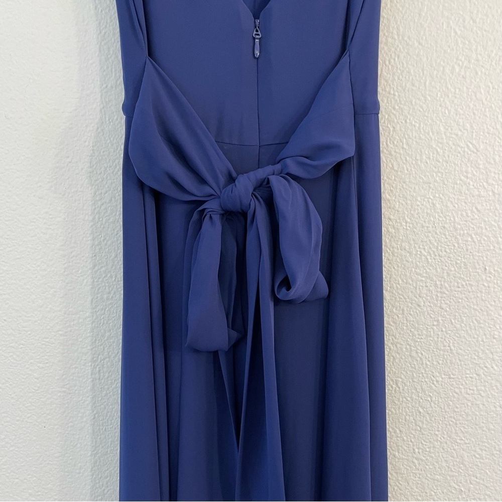 New BCBGMaxazria Norah Blue Sleeveless Evening Dress Gown Size 2 Bridesmaid Prom - Picture 6 of 15